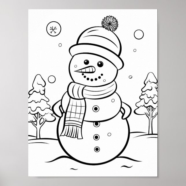 Christmas Time Coloring Poster (Front)