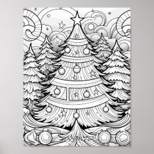 Christmas Time Coloring Poster