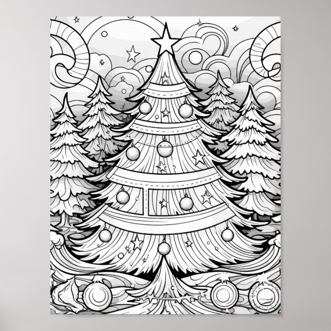 Christmas Time Coloring Poster (Front)