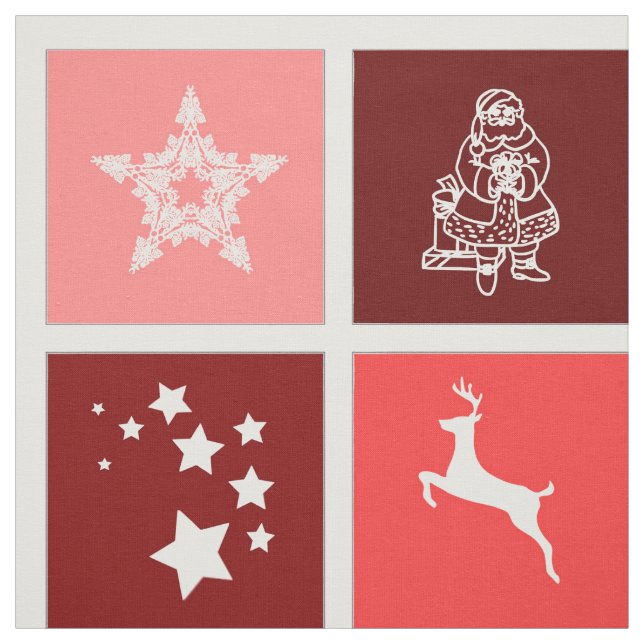 christmas time fabric (Swatch)