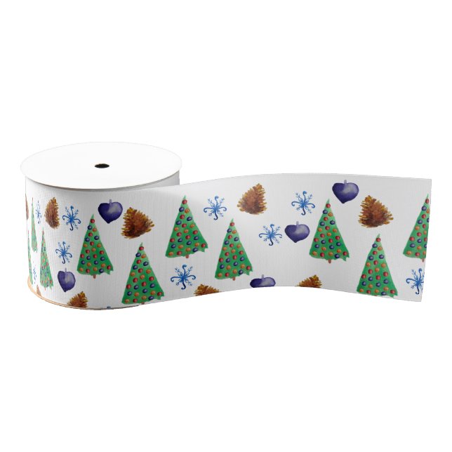 Christmas Time Grosgrain Ribbon (Spool)