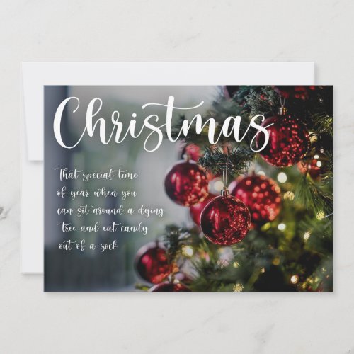 Christmas time holiday card