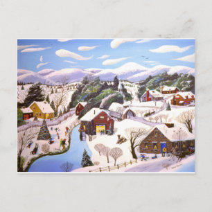 Christmas Time Holiday Postcard