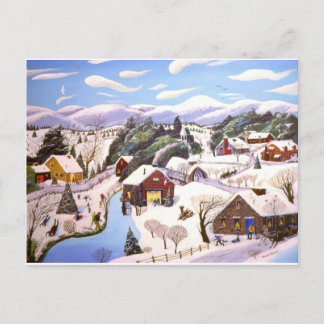 Christmas Time Holiday Postcard