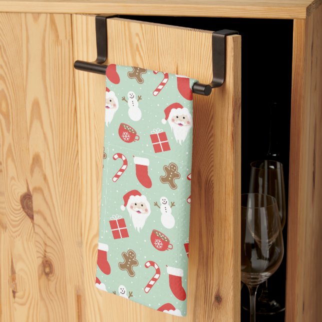 Christmas Time   Kitchen Towel (Thirds Fold)