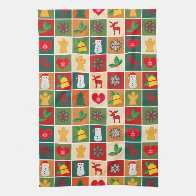 Christmas time kitchen towel (Vertical)