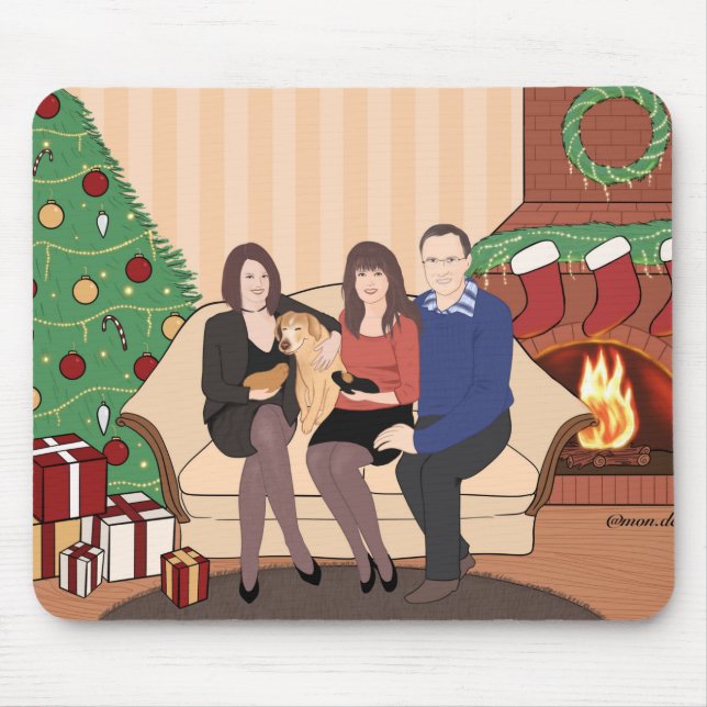 Christmas time mouse pad (Front)
