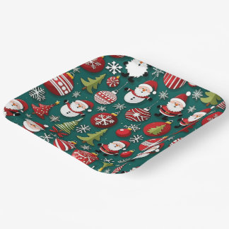 Christmas Time Paper Plates