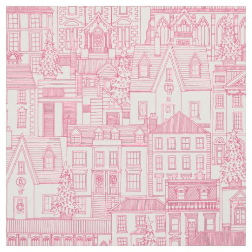 christmas time pink pearl fabric