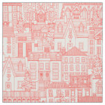 christmas time red pearl fabric