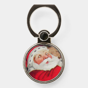 Christmas Time Santa Claus Phone Ring Stand