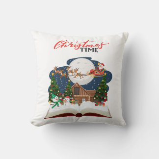 Christmas time Throw Pillow