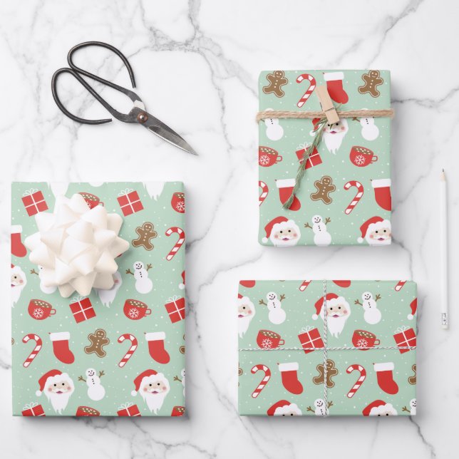 Christmas Time   Wrapping Paper Sheets (Front)