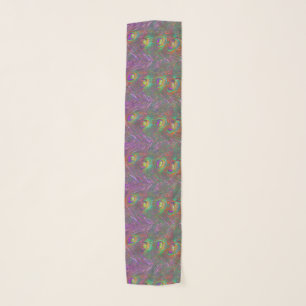 Christmas Tinsel Peacock Feathers Scarf