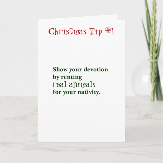 Christmas Tips Holiday Card | Zazzle.com