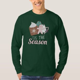 Christmas Tis the Season Cookies Hot Chocolate T-Shirt