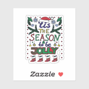 Christmas Tis The Season Sticker
