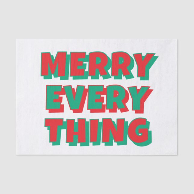Christmas Tissue Paper  (Front)