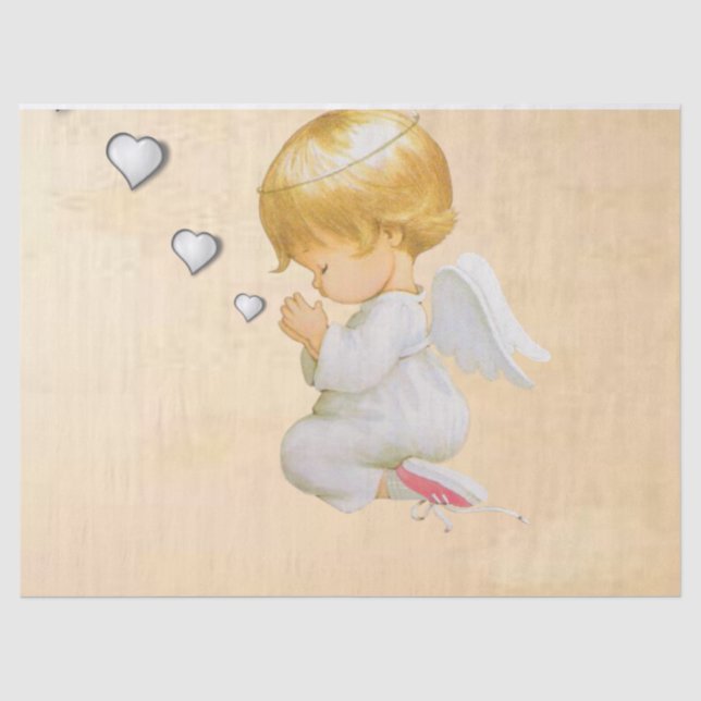 Christmas Tissue Paper, Christmas Angel Paper (Front)