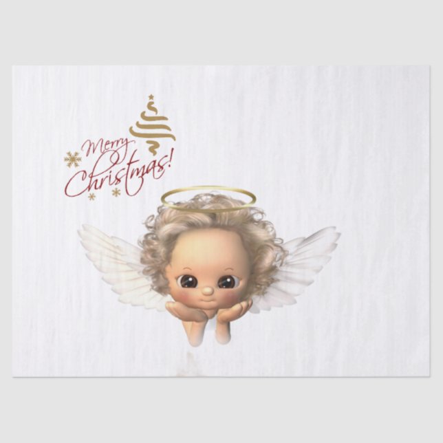 Christmas Tissue Paper, Christmas Angel Tissue Paper (Front)
