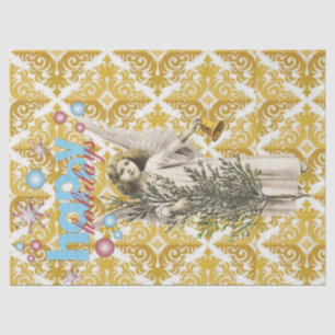 Christmas Tissue Paper Happy Holidays Angel