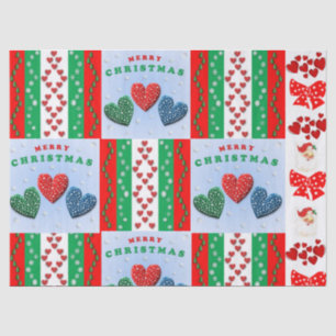 Christmas Tissue Paper, Merry Christmas Santa Paper