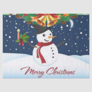 Christmas Tissue Paper, Merry Christmas, Snowman Tissue Paper