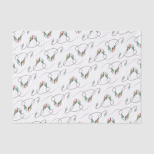 Christmas Tissue Paper Modern String of Lights