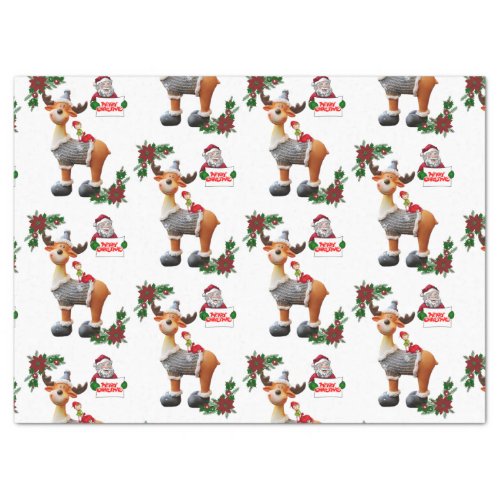 Christmas Tissue Paper Moose Tissue Paper