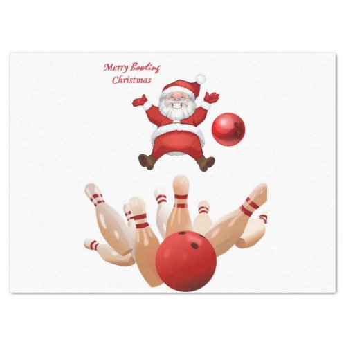 Christmas Tissue Paper Santa Bowling Tissue Paper