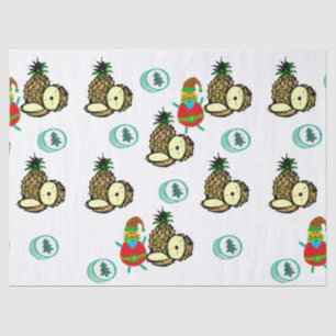 Christmas Tissue Paper Santa Pineapples