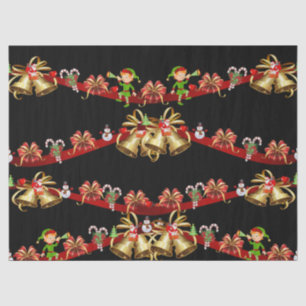 Christmas Tissue Paper Santa Snowman Elf