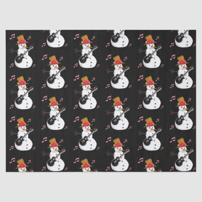 Christmas Tissue Paper, Snowman Paper (Front)