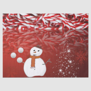 Christmas Tissue Paper, Snowman Paper