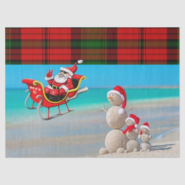 Christmas Tissue Paper, Snowman Paper (Front)