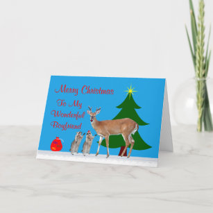 Christmas To Boyfriend Greeting Card