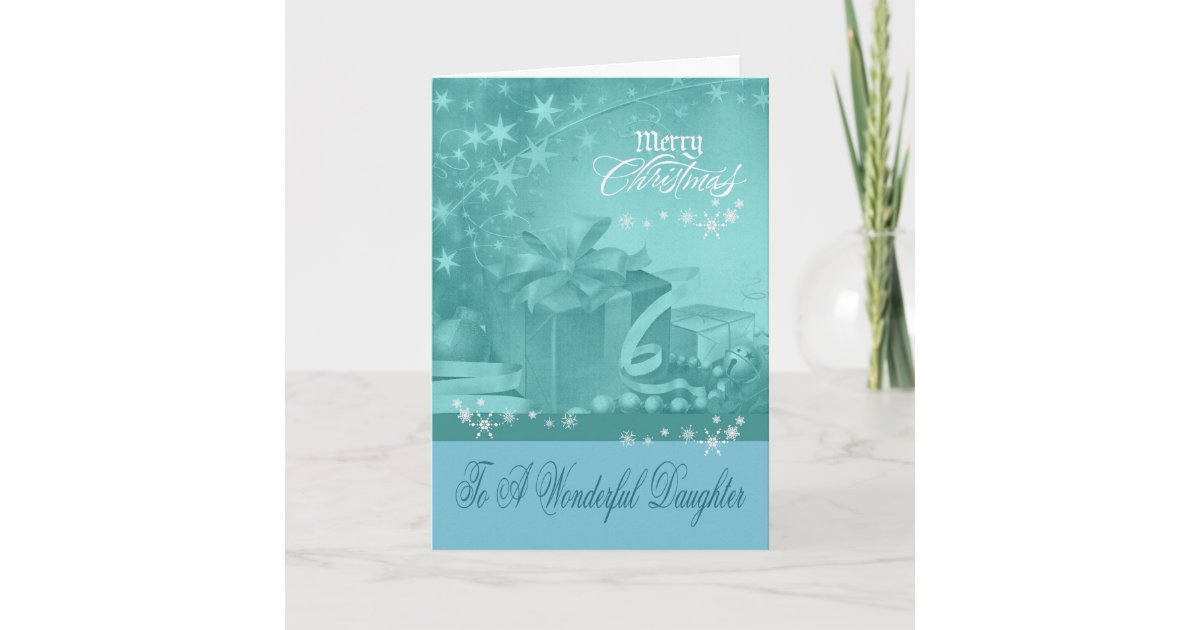 Christmas To Daughter greeting card | Zazzle.com