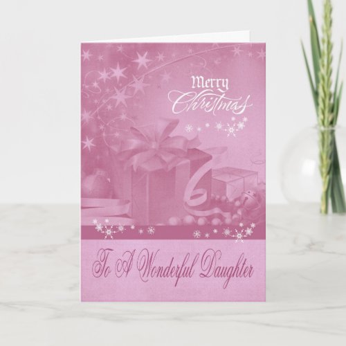 Christmas To Daughter Greeting Card