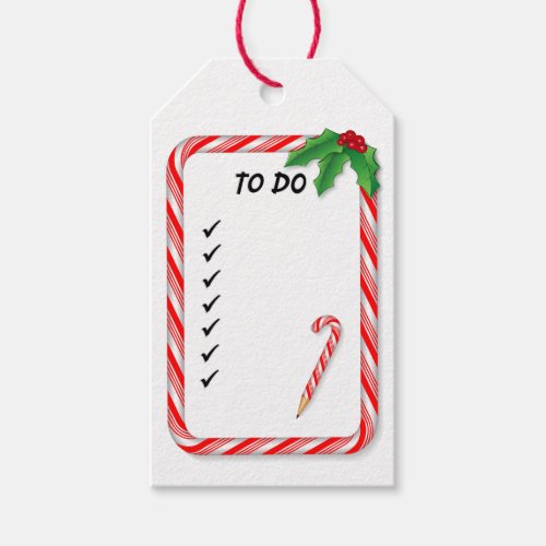Christmas To Do List  Gift Tags