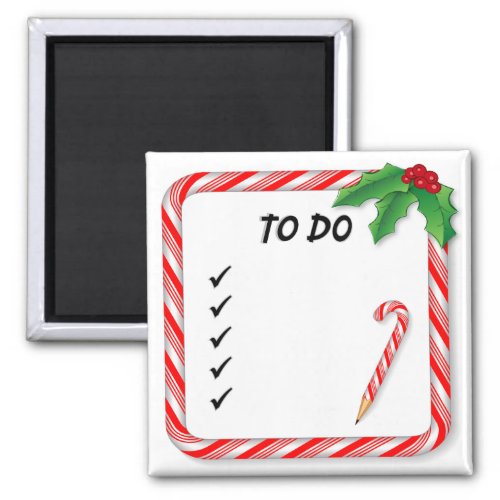 Christmas To Do List Magnet