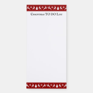 Christmas TO DO List Magnetic Notepad