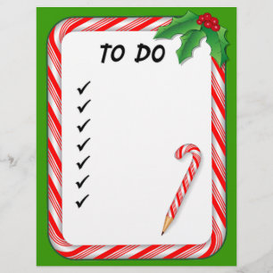 Christmas To Do List Stationery