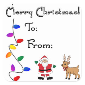 Christmas To/From Stickers