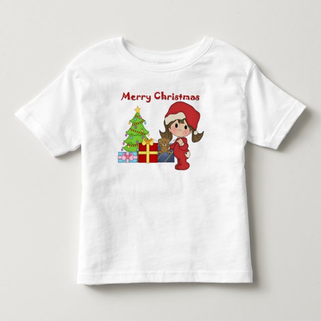 Christmas Toddler Girl Toddler Long Sleeve T-shirt (Front)