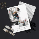 Christmas Together Modern Japandi Style 2 Photo Holiday Card<br><div class="desc">Send our minimal Japandi style "Together is our Favorite Place" photo monochrome Christmas card with two photos to wish your friends and family a Merry Christmas and happy holidays. Design features a modern non-traditional design with monogram black, white, and grey colors. Simple black natural pine needles and spruce foliage are...</div>
