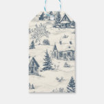 Christmas Toile Pattern Accessories Gift Tags