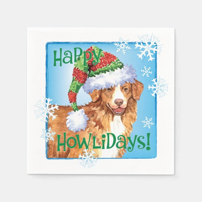 Christmas Toller Napkins (Front)