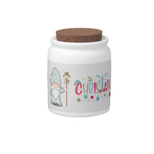 Christmas Tomte Gnome Candy Jar