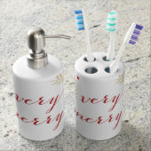 Christmas Toothbrush Holder and Soap Dispenser (Front)