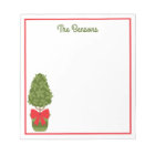 Christmas Topiary Personalized Notepad